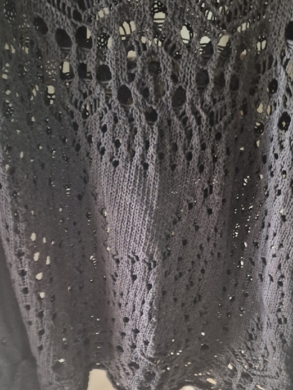 Free People Black Openwork Scoopneck Crochet Sweater - Picture 10 of 11